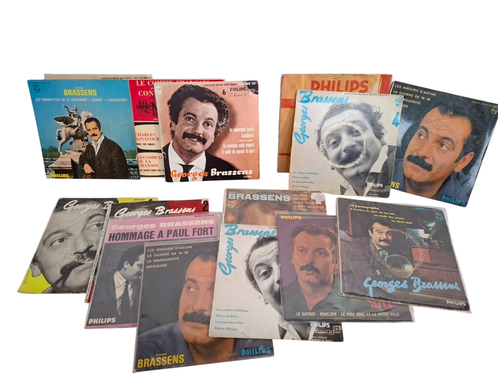 Acheter Disques Brassens (15 disques 45 tours) État correct - 40,00 € Disques Brassens (15 disques 45 tours) État correct - reconditionné disponible sur Label Emmaüs